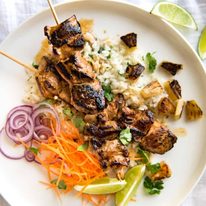The coconut pineapple marinade for this chicken is SO GOOD!!!