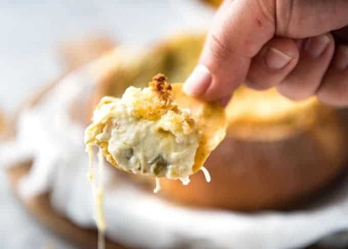 It's a Jalape&ntilde;o Popper - in dip form! A warm creamy dip spiked with jalape&ntilde;o, topped with a crunchy panko topping!