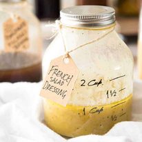French Salad Dressing (French Vinaigrette) - Made with olive oil, mustard, white wine vinegar and eschalot/shallot. Keeps for up to 2 weeks. dev.recipetineats.com