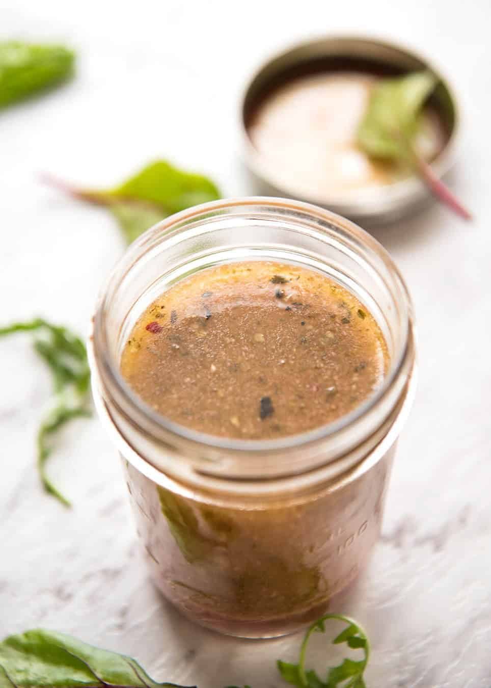 Italian Dressing - the one dressing everyone should ALWAYS have in the fridge! Keeps for 2 weeks. dev.recipetineats.com