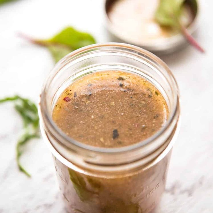 Italian Dressing - the one dressing everyone should ALWAYS have in the fridge! Keeps for 2 weeks. dev.recipetineats.com