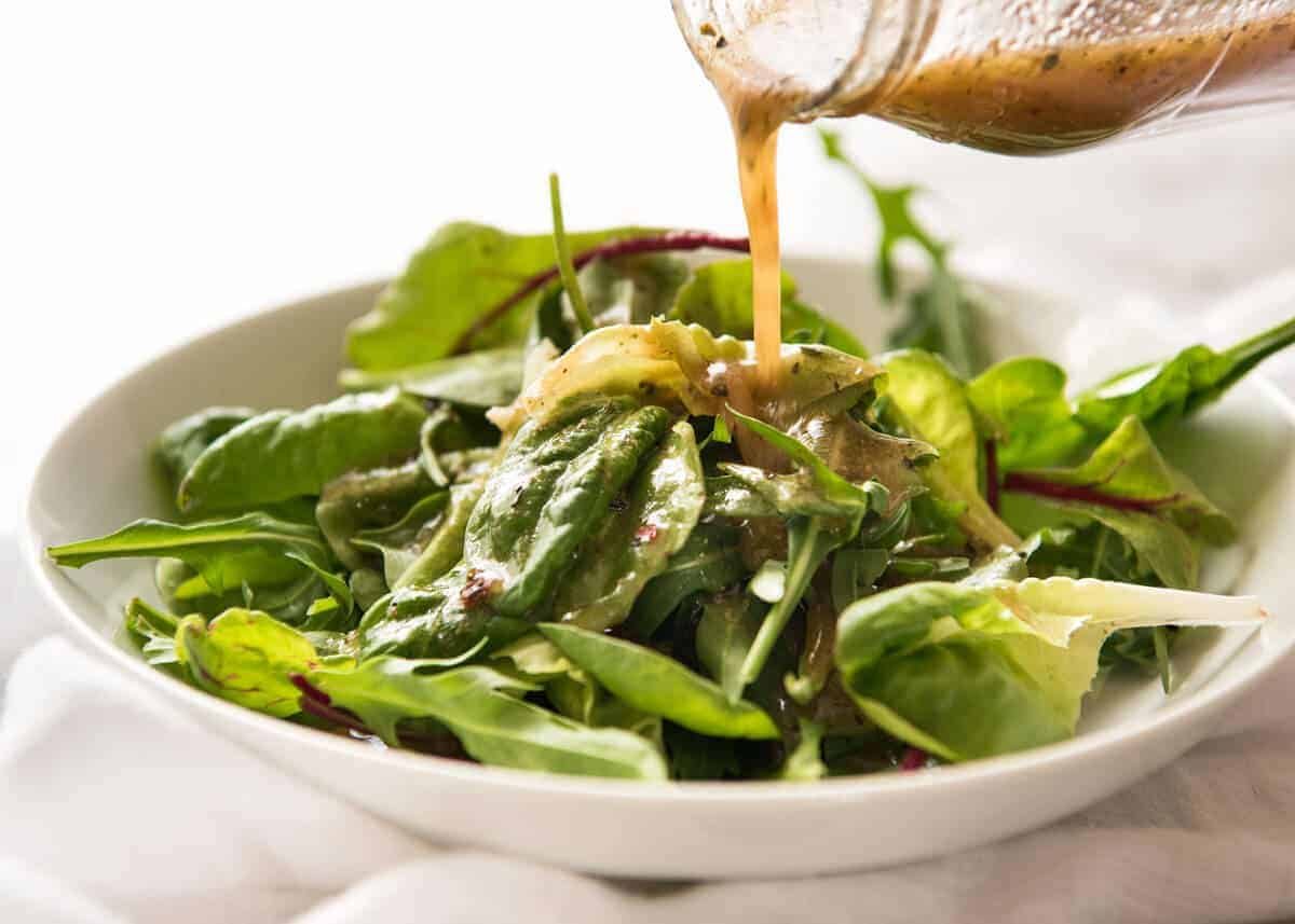 Italian Dressing - the one dressing everyone should ALWAYS have in the fridge! Keeps for 2 weeks. dev.recipetineats.com