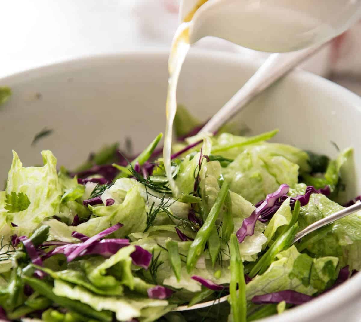 Iceberg Lettuce Salad with Dill dev.recipetineats.com