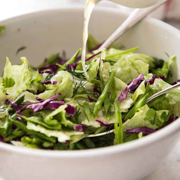 Iceberg Lettuce Salad with Dill dev.recipetineats.com