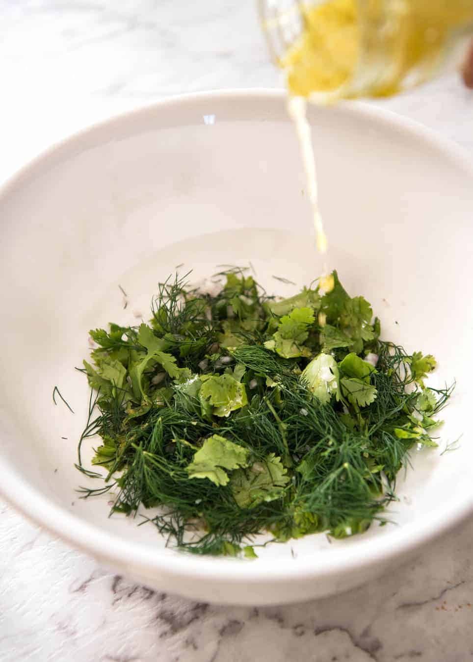 Iceberg Lettuce Salad with Dill dev.recipetineats.com