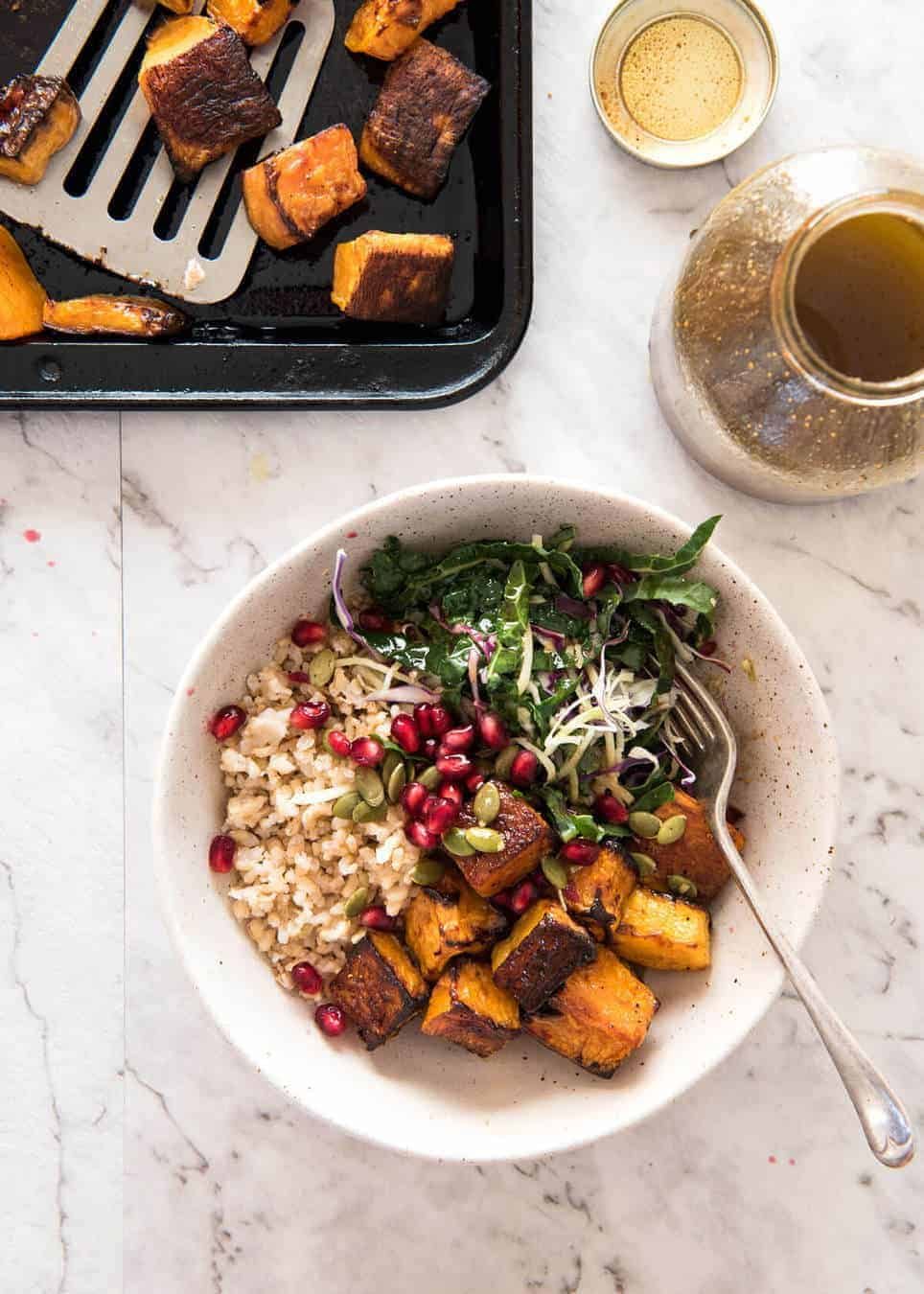 Pomegranate Molasses Dressing - An exotic sounding yet simple to make Middle Eastern dressing, fantastic with roasted vegetables. dev.recipetineats.com