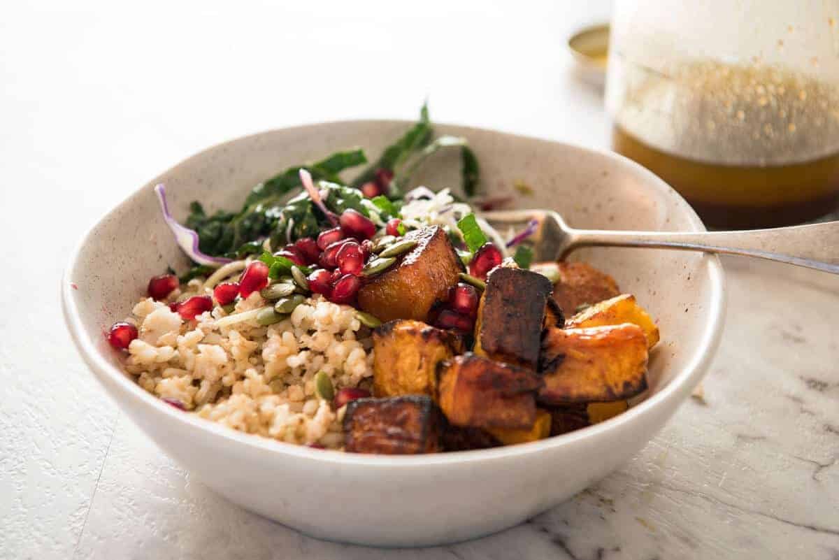 Easy Salad Dressing Recipes - Long Shelf Life, Ready To Use - Pomegranate Molasses Dressing and Asian Sesame Dressing dev.recipetineats.com