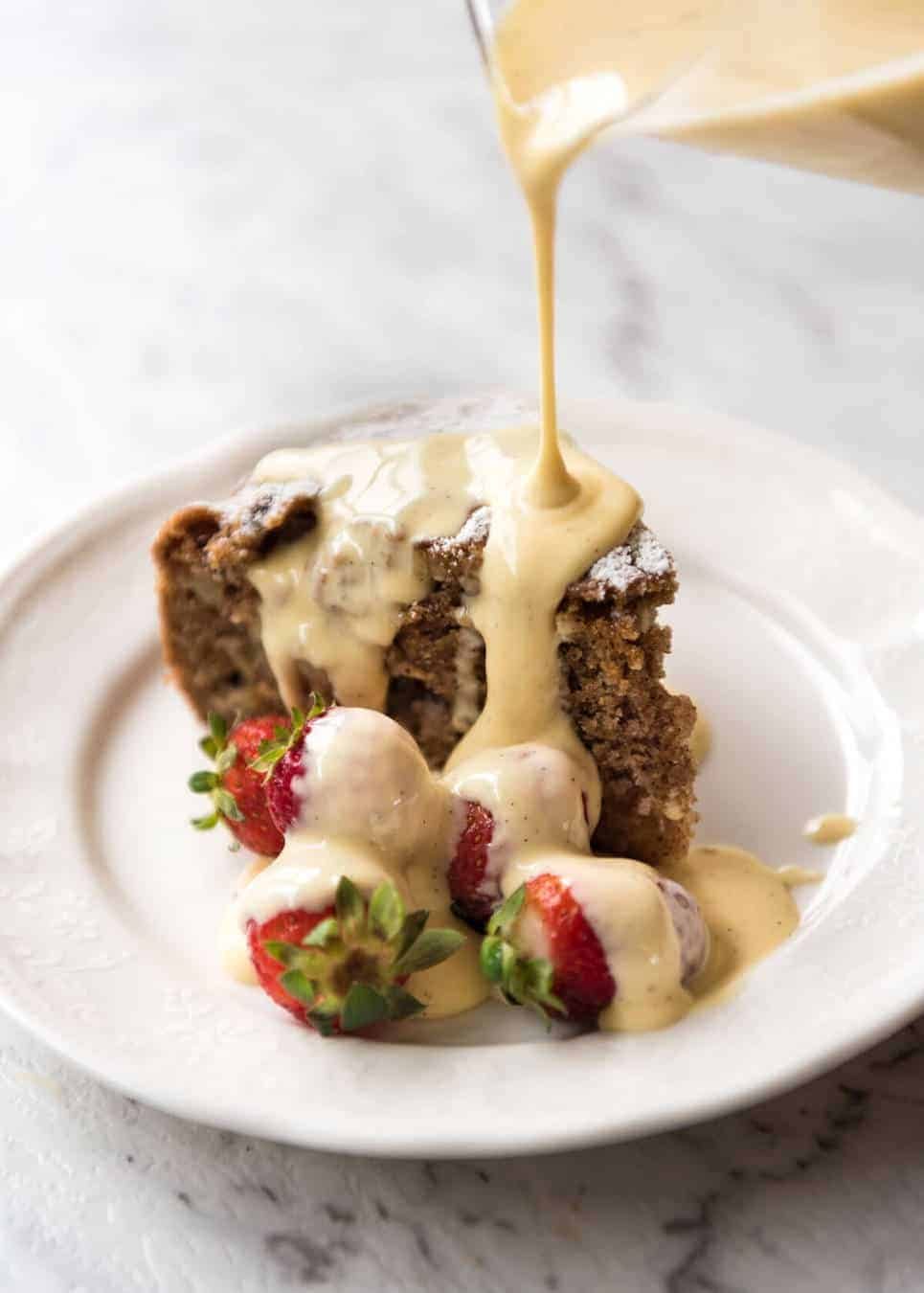 A classic, easy custard made using only egg as the thickener, no cornflour. Also known as Creme Anglaise, this is rich and stunning! dev.recipetineats.com