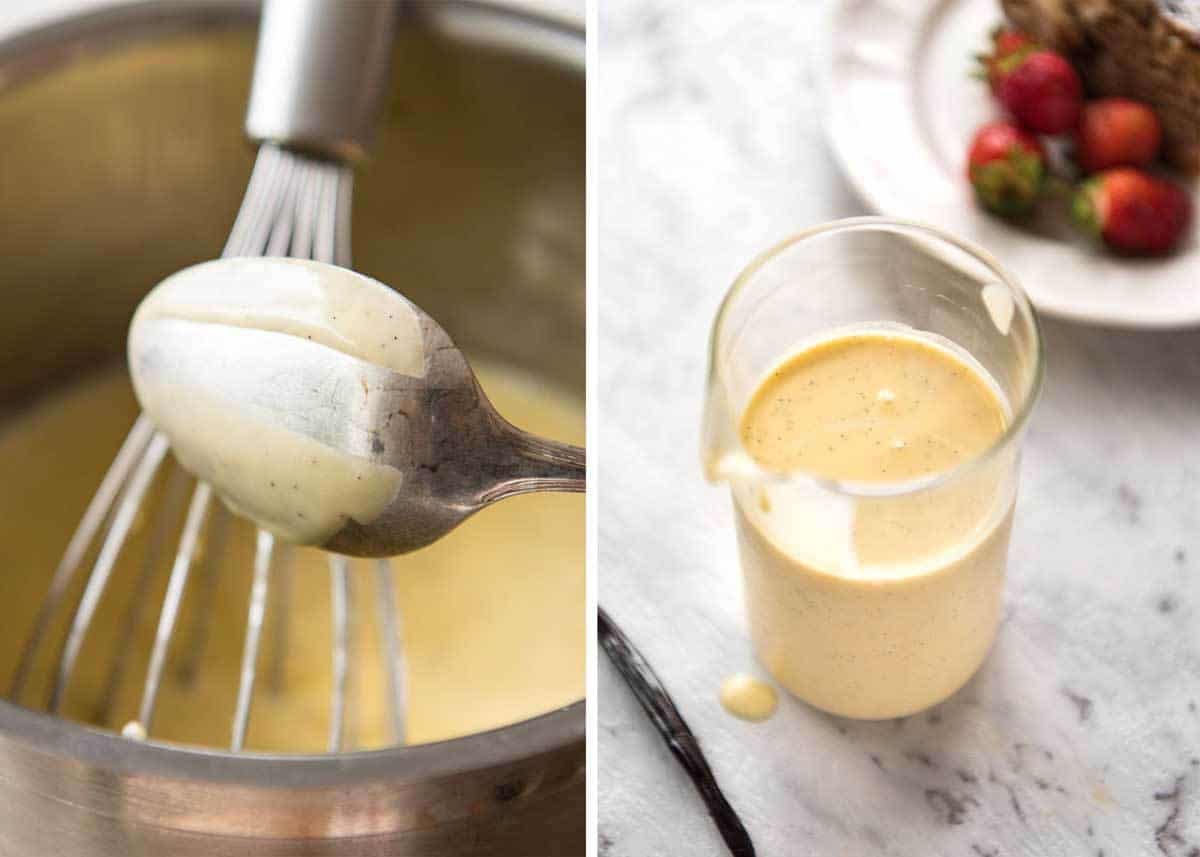 A classic, easy custard made using only egg as the thickener, no cornflour. Also known as Creme Anglaise, this is rich and stunning! dev.recipetineats.com
