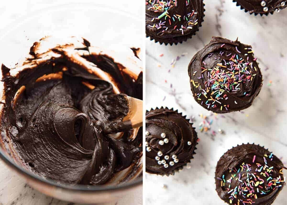 No stand mixer required to make the Best EASY Chocolate Cupcakes. Moist, deeply chocolatey with a tender crumb, these are unbelievably fast & easy. dev.recipetineats.com