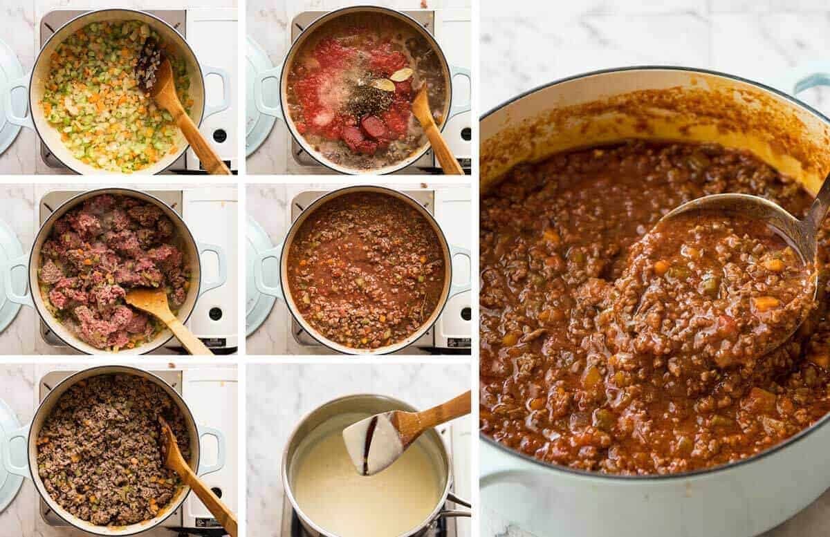 A homemade Lasagna is a thing of beauty! This is a traditional Italian Lasagna, made with a Bolognese Ragu and cheese sauce / b&eacute;chamel sauce. No ricotta in sight! recipetineats.com