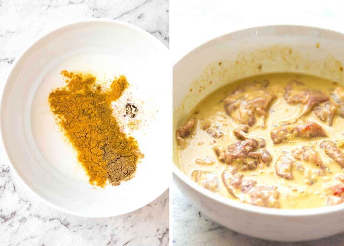 Thai Coconut Chicken - Chicken marinated in a sensational Thai coconut marinade. Great for BBQ, stove or roasting. dev.recipetineats.com