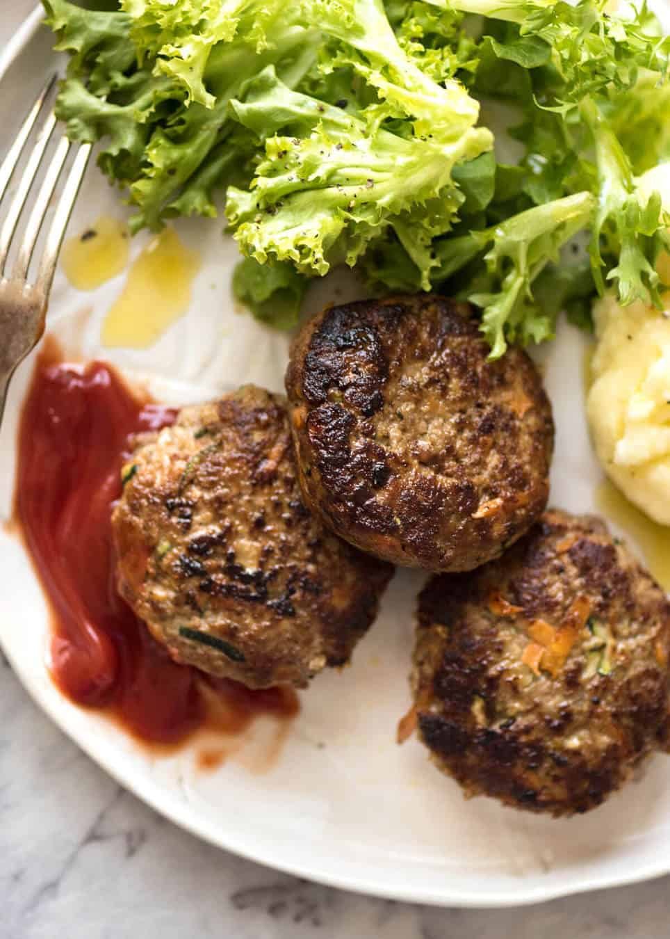 This is how to make plump, juicy, extra tasty rissoles with hidden veggies! dev.recipetineats.com