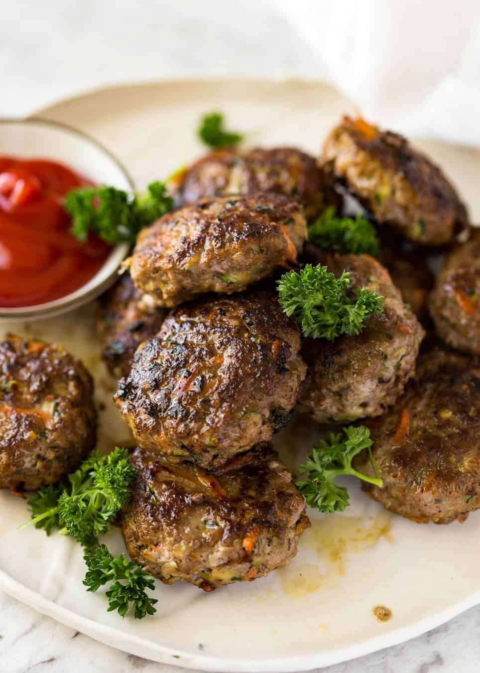 This is how to make plump, juicy, extra tasty rissoles with hidden veggies! dev.recipetineats.com