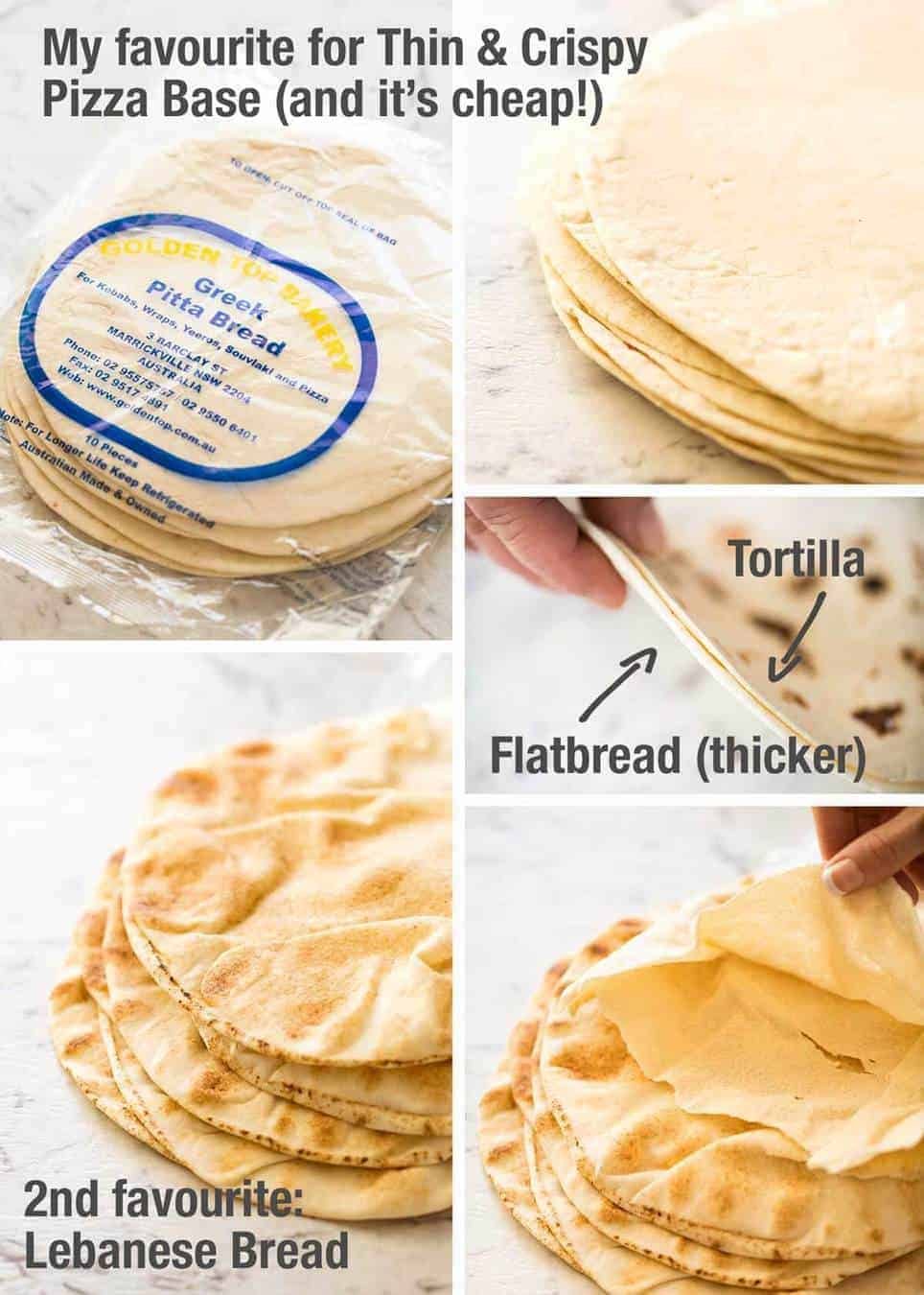 Best Flatbread for Pizza dev.recipetineats.com