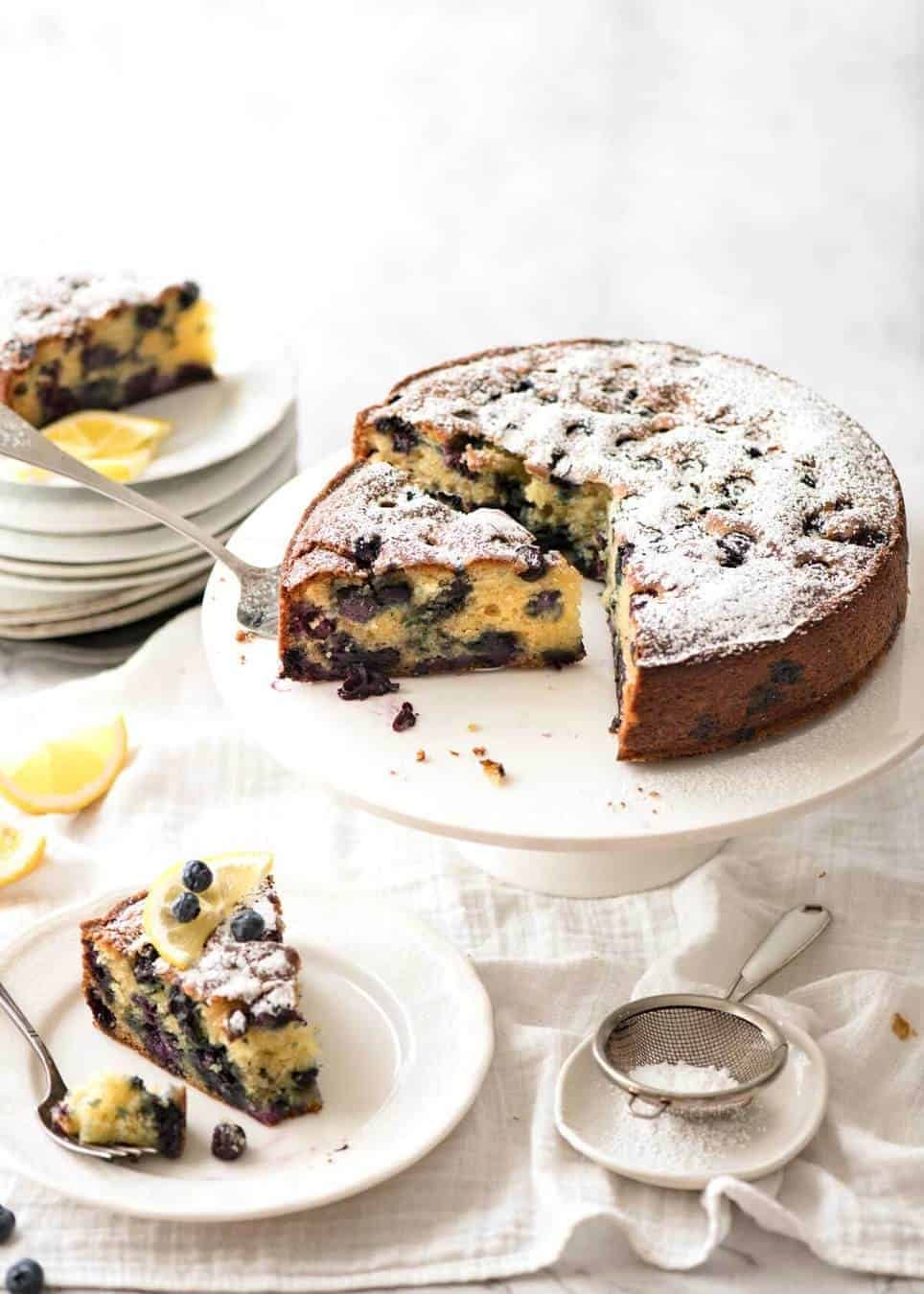 A lovely Blueberry Lemon Yoghurt Cake that's incredibly moist and astonishingly quick to make. dev.recipetineats.com