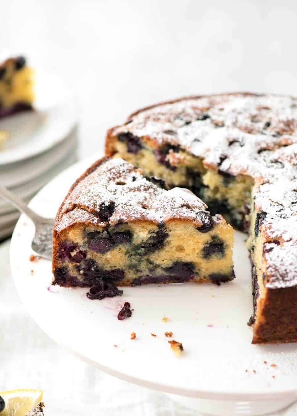 A lovely Blueberry Lemon Yoghurt Cake that's incredibly moist and astonishingly quick to make. dev.recipetineats.com