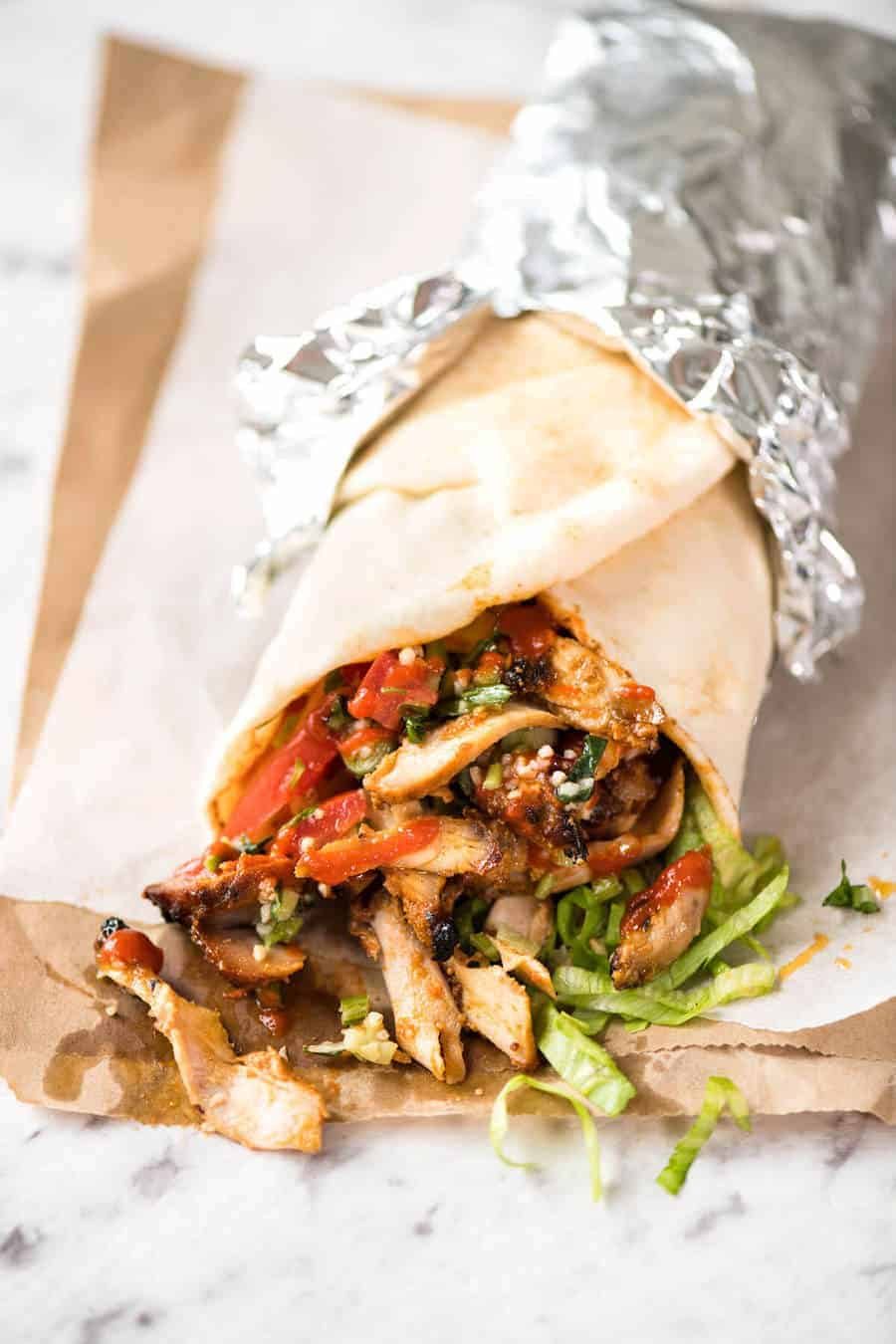 Homemade Chicken Doner Kebab - the better version of the midnight post-pub kebab runs! dev.recipetineats.com
