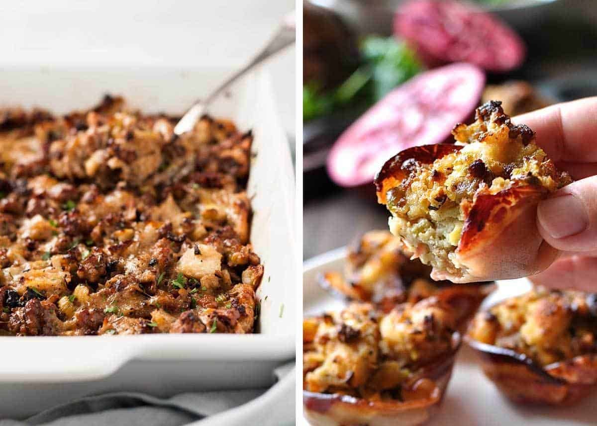 Stuffing and Dressing for Thanksgiving dev.recipetineats.com