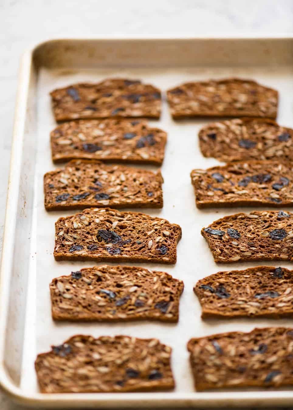 Homemade Gourmet Crackers with Cranberries - simple to make, tastes way better and costs less than 20% that buying these at gourmet stores! Fantastic crackers for creamy cheeses, especially blue cheese. recipetineats.com
