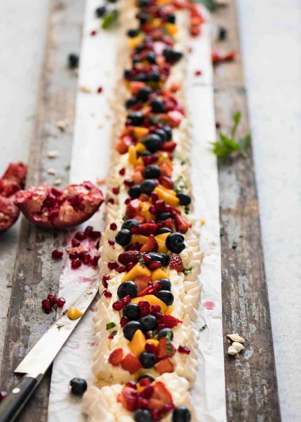 Never Ending Meringue Tart dev.recipetineats.com