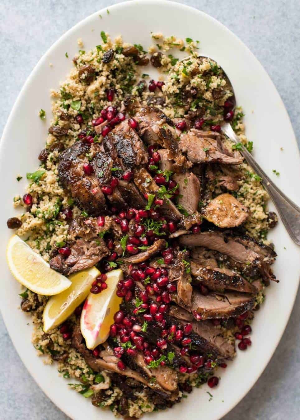 Slow Cooked Lamb Shawarma is meltingly tender and has the most heavenly fragrance. Quick to prepare, sensational for gatherings! dev.recipetineats.com