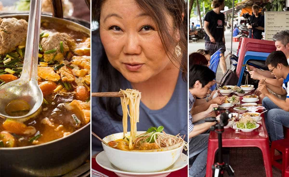 Best place for B&uacute;n ri&ecirc;u - Vietnamese Crab noodle soup - Bun Rieu Ganh in District 1 Saigon