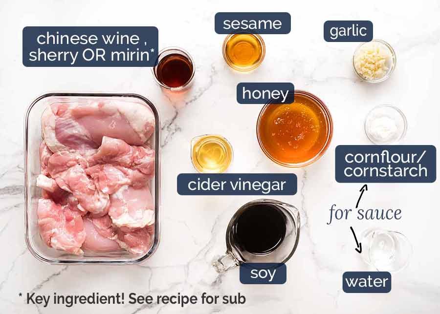 Honey Soy Chicken ingredients