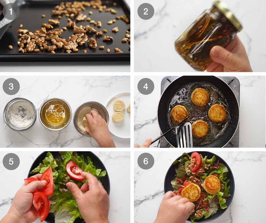 How to make Warm French Goat's Cheese Salad (Salade de Ch&ecirc;vre Chaud)