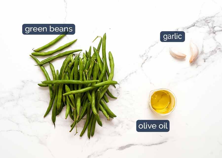 Garlic Saut&eacute;ed Green Beans ingredients