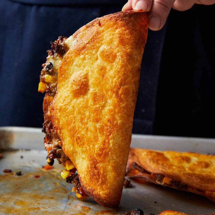 Crispy quesadillas baked in the oven