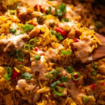Portuguese chicken and rice - one pot recipe