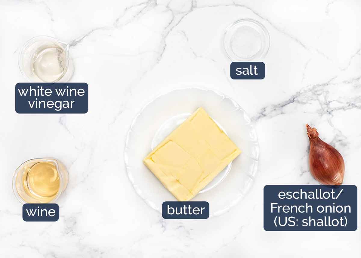 Beurre Blanc Ingredients