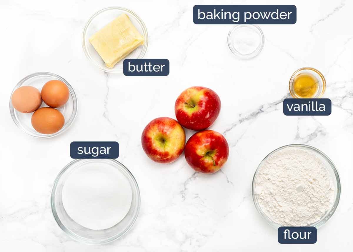 French apple cake ingredients
