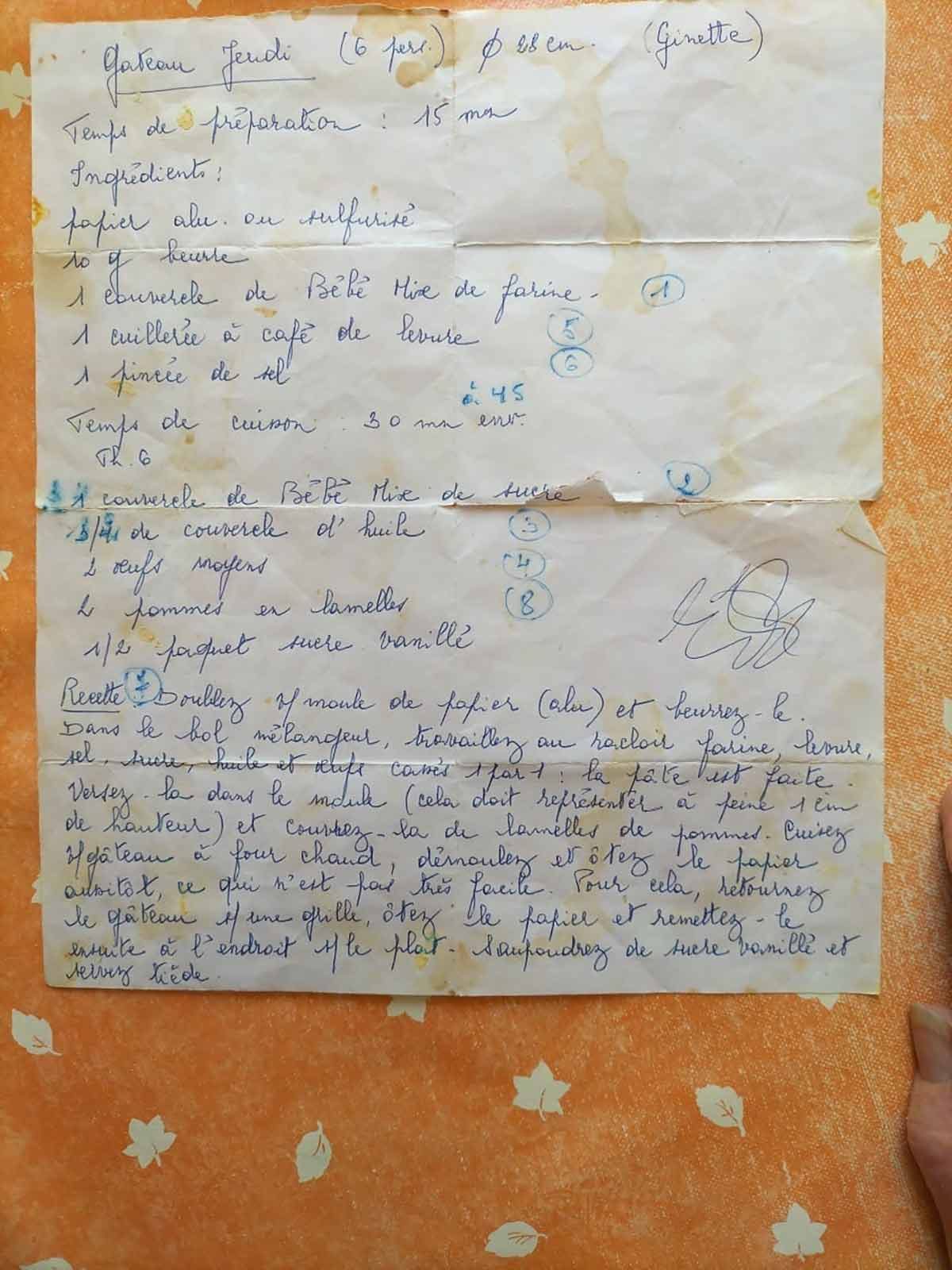 French apple cake mom recipe