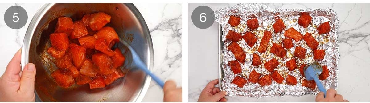 How to make Baked Salmon Fajitas
