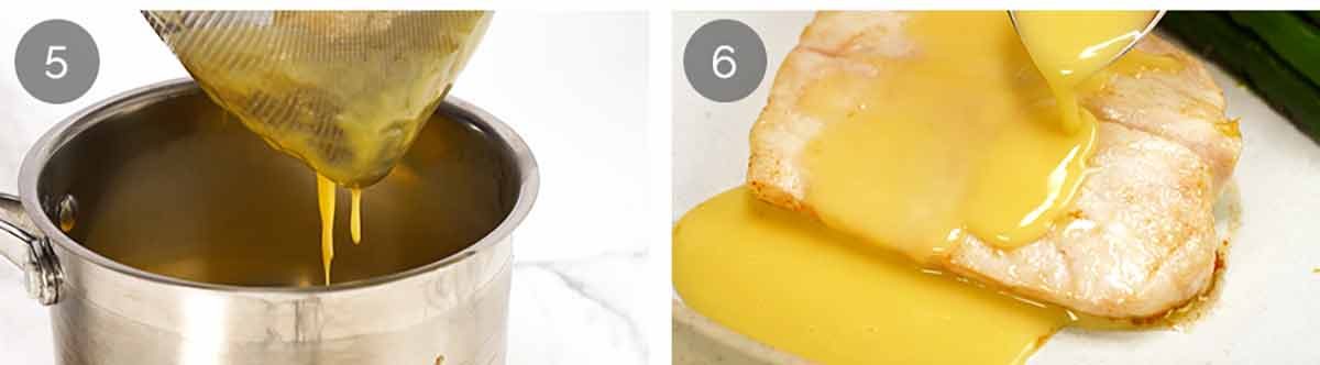 Beurre blanc steps