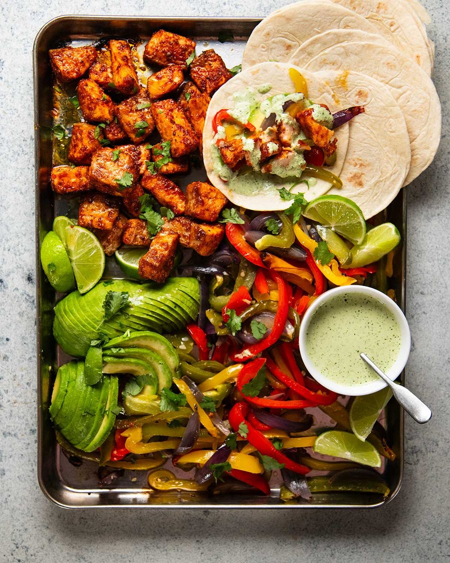 Baked Salmon Fajitas