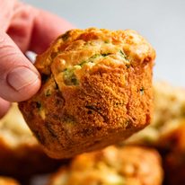 Cheesy Zucchini Muffins