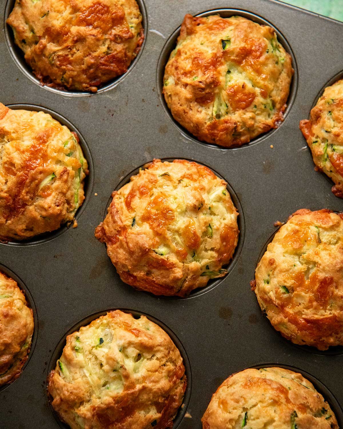 Cheesy Zucchini Muffins