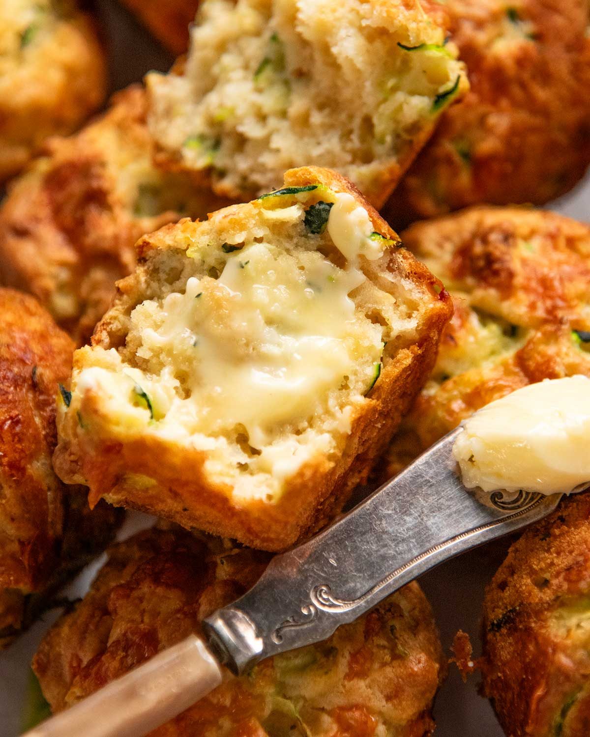 Cheesy Zucchini Muffins